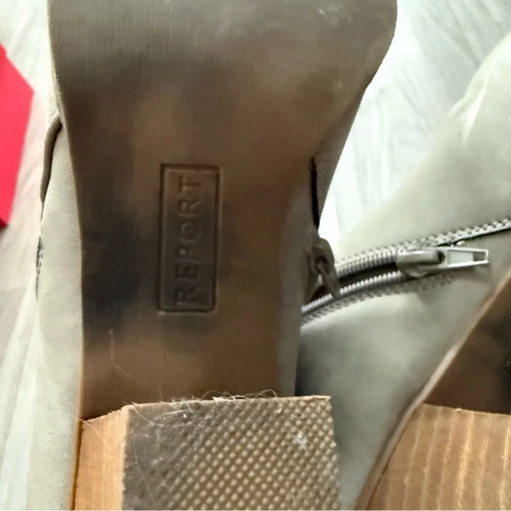 Elegant Grey Ankle Boots
